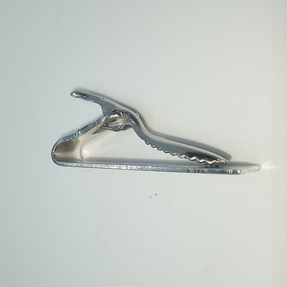 Silver Tone Flex Let Vintage Mens Tie Clip USA Quality - Picture 2 of 4